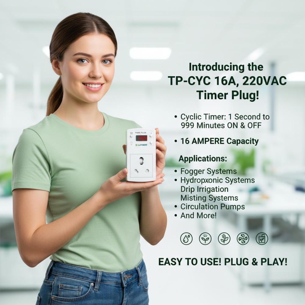 LEYDEN® TP-CYC 16A 220VAC Digital Cyclic Timer Plug Socket | ON Off ...