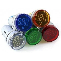 LEYDEN® Round Volt Meter LED Digital Display Gauge Volt Digital, Voltage Meter Indicator, Signal Lamp, Voltmeter Lights Tester, Measuring Range 60-500V AC, 22 mm Digital Voltage Tester Digital Voltage Tester LEYDEN® Round Volt Meter LED Digital Display Gauge Volt Digital, Voltage Meter Indicator, Signal Lamp, Voltmeter Lights Tester, Measuring Range 60-500V AC, 22 mm Digital Voltage Tester Digital Voltage Tester