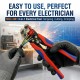 LEYDEN MSC-3IN1 AWG 10-24 Multifunctional Wire Stripper, Crimper & Cutter 3-in-1 Electrical Tool, Alloy Steel Automatic Wire Stripping Tool 0.2-6mm², Crimping Capacity 1.5-6mm², Heavy Duty Cable Cutting Tool with Soft Grip Handle (21 cm)