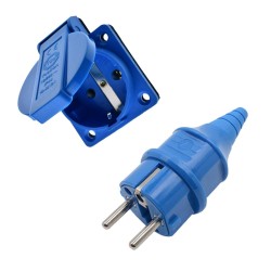 LEYDEN® 2P+E, 16A, 220VAC, Industrial Panel Socket With Plug IP44 Waterproof Plug socket Male Female Connector  LEYDEN® 2P+E, 16A, 220VAC, Industrial Panel Socket With Plug IP44 Waterproof Plug socket Male Female Connector