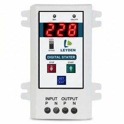 LEYDEN LE-ACP 30A Under Over Voltage & Over Current Protector with Cyclic Timer | 220VAC | Adjustable Delay 5-999s | Auto OFF 1-999 min | Dry Run Protection | Surge Protection 4000V