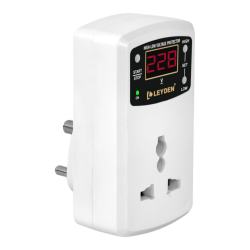 LEYDEN® LVP 6A, 220VAC, Digital Under-Over Voltage Protector Device Plug, Adjustable Hi-Low Voltage Cut off, Surge Protection Upto 4000 Volts LEYDEN® LVP 6A, 220VAC, Digital Under-Over Voltage Protector Device Plug, Adjustable Hi-Low Voltage Cut off, Surge Protection Upto 4000 Volts