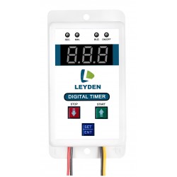 LEYDEN® TM-CYCM 12VDC, 15A, 12 Volt DC, Digital Cyclic Timer Switch 1-999 Minutes/Seconds On Off Timer Switch for Fogger, DC Motor, Pump, Etc.