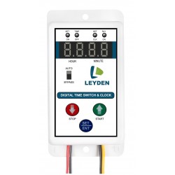 LEYDEN® TM-CLKM 12VDC, 15A, 12 Volt DC, Digital Real Clock Timer Switch 50 ON/Off Programs Per Day Witch Cyclic Function Up to 9999 Seconds Between Clock Time for Fogger, DC Motor, DC Fan, Light Etc. LEYDEN® TM-CLKM 12VDC, 15A, 12 Volt DC, Digital Real Clock Timer Switch 50 ON/Off Programs Per Day Witch Cyclic Function Up to 9999 Seconds Between Clock Time for Fogger, DC Motor, DC Fan, Light Etc.