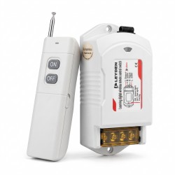 LEYDEN LE-RFC3KM 220VAC 30A RF Remote Control Switch up to 3000m Open Land Range, Heavy Duty Wireless ON/OFF Switch for 2HP Motor, Water Pump, Agriculture, Manual Button