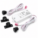 LEYDEN LS-123C Dual Door IR Sensor Switch, 220-240VAC, Automatic Wardrobe Cabinet Light Sensor, Dual Door Open/Close Motion Sensor for Wardrobe, Kitchen Cabinet, Closet, Office Furniture, 5A, 200W LED