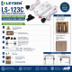 LEYDEN LS-123C Dual Door IR Sensor Switch, 220-240VAC, Automatic Wardrobe Cabinet Light Sensor, Dual Door Open/Close Motion Sensor for Wardrobe, Kitchen Cabinet, Closet, Office Furniture, 5A, 200W LED