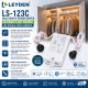 LEYDEN LS-123C Dual Door IR Sensor Switch, 220-240VAC, Automatic Wardrobe Cabinet Light Sensor, Dual Door Open/Close Motion Sensor for Wardrobe, Kitchen Cabinet, Closet, Office Furniture, 5A, 200W LED