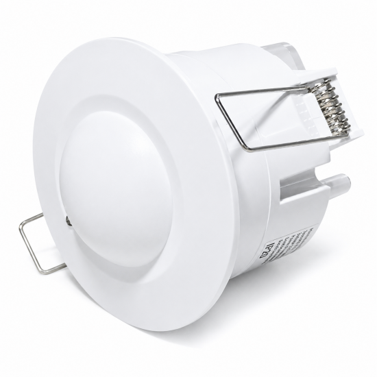 LEYDEN LS-LDN753 220-240V AC 5.8GHz Microwave Motion Sensor | 360° Concealed Ceiling Mount Occupancy Sensor | Adjustable Time Delay, Lux & Sensitivity | 1200W Incandescent & 300W LED Load
