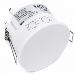 LEYDEN LS-LDN753PS 220-240VAC Microwave Presence Motion Sensor | 5.8GHz Radar Breathing Sensor | 360° Ceiling Mount Occupancy Detector | Adjustable Time Delay & Lux | 600W LED Load