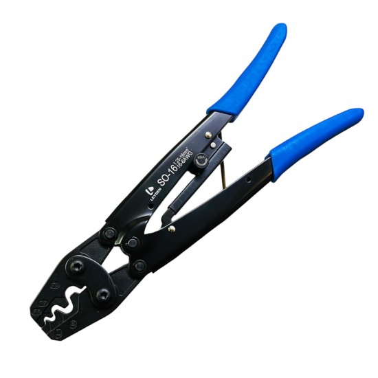 LEYDEN SO-16, 1.5-16mm² (AWG 16-6), Non-Insulated Ring & Bare Terminal Crimping Tool, Heavy Duty Cable Lug Crimping Plier, Alloy Steel Wire Terminal Crimper with Ergonomic Non-Slip Grip for Electrical Wiring & Industrial Applications LEYDEN SO-16, 1.5-16mm² (AWG 16-6), Non-Insulated Ring & Bare Terminal Crimping Tool, Heavy Duty Cable Lug Crimping Plier, Alloy Steel Wire Terminal Crimper with Ergonomic Non-Slip Grip for Electrical Wiring & Industrial Applications