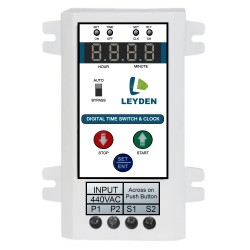 LEYDEN® TM-CLKDS, 440V, Digital Timer Switch for 3 Phase Motor DOL Starter, 50 ON/Off Programs Per Day 24 Hour Timer Switch LEYDEN® TM-CLKDS, 440V, Digital Timer Switch for 3 Phase Motor DOL Starter, 50 ON/Off Programs Per Day 24 Hour Timer Switch