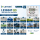 LEYDEN LE363AT 63A 380-440VAC Three Phase Digital Timer Switch, Real Clock Based 24 ON/OFF Programs/Day, Cyclic Timer 1 Sec-24 Hours ON/OFF, Auto OFF/ON Delay, Manual Start/Stop, DIN Rail Mount, LCD Display, Silicon Keypad LEYDEN LE363AT 63A 380-440VAC Three Phase Digital Timer Switch, Real Clock Based 24 ON/OFF Programs/Day, Cyclic Timer 1 Sec-24 Hours ON/OFF, Auto OFF/ON Delay, Manual Start/Stop, DIN Rail Mount, LCD Display, Silicon Keypad