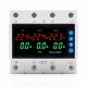 LEYDEN LE-VAPTP 63A Three Phase Voltage & Overload Protector | Adjustable Under/Over Voltage & Over Current Protection | 1-999 Sec Power-On & Recovery Delay | Phase Sequence | Password Protection