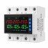 LEYDEN LE-VAPTP 63A Three Phase Voltage & Overload Protector | Adjustable Under/Over Voltage & Over Current Protection | 1-999 Sec Power-On & Recovery Delay | Phase Sequence | Password Protection