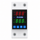 LEYDEN LE-VAP 63A Adjustable Over Under Voltage Protector with Over Current Protection | 220-240VAC Single Phase | DIN Rail Voltage Protection Relay | 1-999 Second Delay | Home, Office, Industrial & Commercial Use