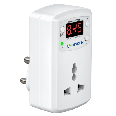 LEYDEN LE-RFC1KM 220VAC 30A RF Remote Control Switch up to 1000m Open Land Range, Heavy Duty Wireless ON/OFF Switch for 2HP Motor, Water Pump, Agriculture, Manual Button