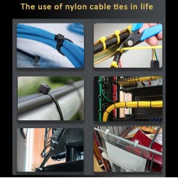 LEYDEN® High Quality 150 x 2.5 MM (6 Inch) Self Locking Nylon Cable Ties, Cable Straps Zip Wire Organizer Tie, UV Protected, Halogen Free Black LEYDEN® High Quality 150 x 2.5 MM (6 Inch) Self Locking Nylon Cable Ties, Cable Straps Zip Wire Organizer Tie, UV Protected, Halogen Free Black