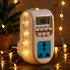 LEYDEN® AL-06, 220VAC, Digital Timer Socket Energy Saving Timer Socket Plug 16 Program Per Days, Clock Time Based Programmable Timer Switch
