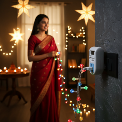 LEYDEN® TM-PLG 230V, 2A, Single Phase High Quality Digital Programmable Timer Plug For Protection On Over Charging Of Your Battery Operated Devices Mobile, Laptop, Camera, TV, Etc.