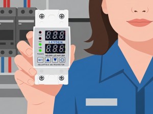 LEYDEN® LE-VAP 63A, 220VAC, Adjustable Over/Under Voltage and Over Current Protection Device for Home Industrial and Commercial On Delay 999 Second & 18 Functions LEYDEN® LE-VAP 63A, 220VAC, Adjustable Over/Under Voltage and Over Current Protection Device for Home Industrial and Commercial On Delay 999 Second & 18 Functions