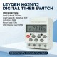 LEYDEN® KG316TJ, 30A, 220/230VAC, 50Hz Digital Timer Switch for Electrical ON Off, 24 On Off Program Per Day, Manual Start ON-Off Delay & Cyclic Timer Switch