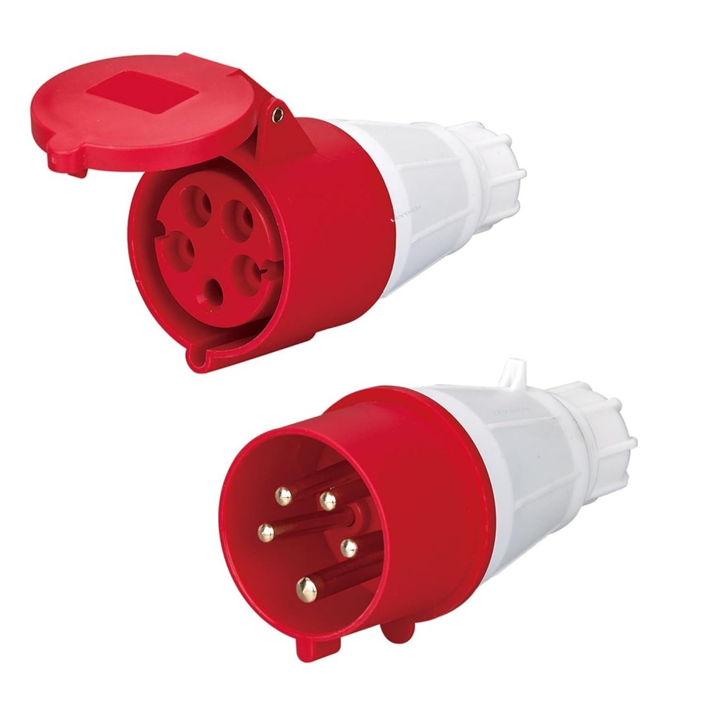 thumbnail image 2 of CEE INDUSTRIAL PLUG WALL SOCKET CONNECTOR SOCKET 16A 32A 3 PIN 4 PIN 5 Pin Bluered Single Phase220vthree Phase440v 2 of 10