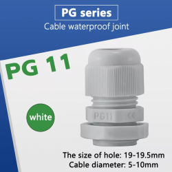 LEYDEN® PG11 Plastic Adjustable IP68 Waterproof Polyamide Cable Glands Plastic Nylon Adjustable Wire Gland White (100Pcs) LEYDEN® PG11 Plastic Adjustable IP68 Waterproof Polyamide Cable Glands Plastic Nylon Adjustable Wire Gland White (100Pcs)