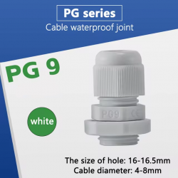 LEYDEN® PG9 Plastic Adjustable IP68 Waterproof Polyamide Cable Glands Plastic Nylon Adjustable Wire Gland White (100Pcs) LEYDEN® PG9 Plastic Adjustable IP68 Waterproof Polyamide Cable Glands Plastic Nylon Adjustable Wire Gland White (100Pcs)
