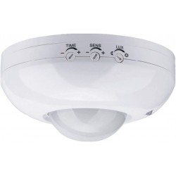 LEYDEN® BC-805B, 220VAC, 1200 Watt, 360 Degree PIR Motion Sensor Light Switch Ceiling Mounted With Adjustable LUX, Sensitivity & Time LEYDEN® BC-805B, 220VAC, 1200 Watt, 360 Degree PIR Motion Sensor Light Switch Ceiling Mounted With Adjustable LUX, Sensitivity & Time