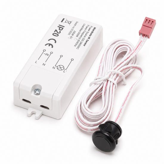 LEYDEN LS-IR123 220-240V AC IR Wardrobe Door Sensor Switch | Automatic ON/OFF Cabinet Light Sensor | Infrared Door Sensor for Wardrobe, Kitchen Cabinet, Closet, Furniture, Office & Display Lighting