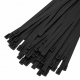LEYDEN 150X4.6MM (6 Inch) 100Pcs SS304 Stainless Steel Cable Ties – Black PU Coated Zip Ties, Heavy Duty Rust Proof UV Resistant Metal Cable Tie with Ball Lock Mechanism for Cable Management, Outdoor & Industrial Use